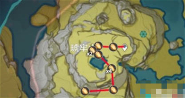 原神4.0石珀最佳采集路线攻略