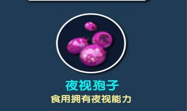 迷你世界夜视的食物分享