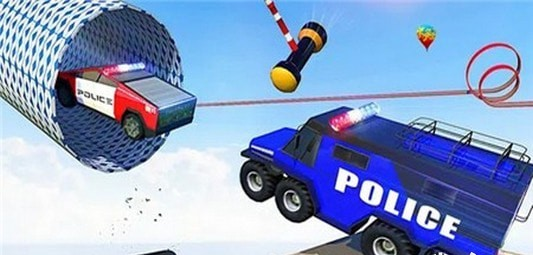 警车危险赛道驾驶游戏截图-1