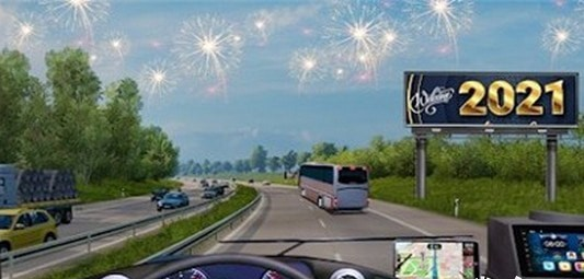 驾驶巴士赛跑游戏截图-2