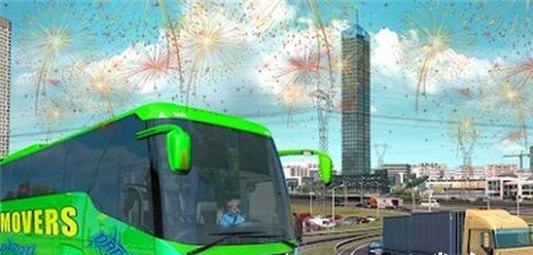 驾驶巴士赛跑游戏截图-3