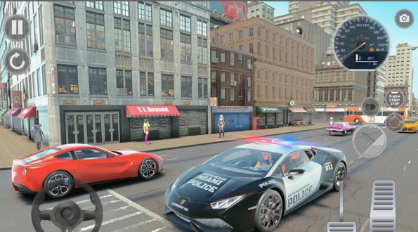 超级警车的追击游戏截图-2