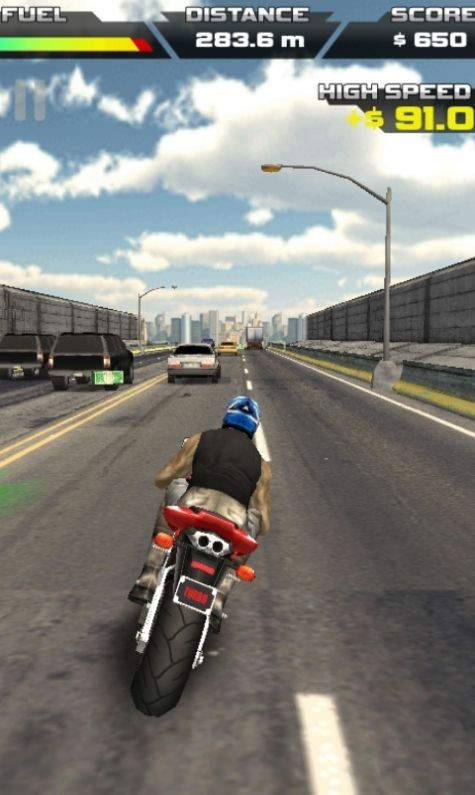 3D摩托车公路骑手游戏截图-3