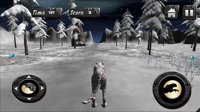 3D野生雪豹