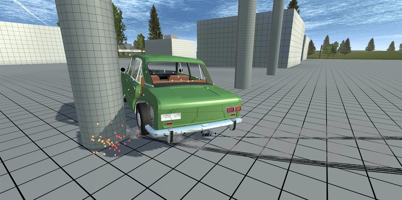 Simple Car Crash Physics Simulator Demo(车祸模拟器马路杀手)游戏截图-1