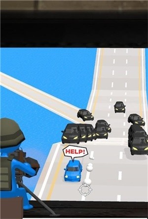 Car Chase Escape(掩护小蓝车最新版)游戏截图-1