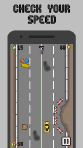 像素公路赛车游戏截图-3
