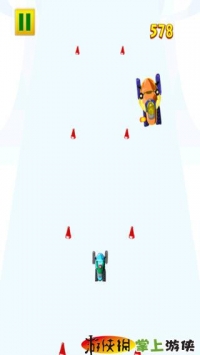 雪地汽车拉力赛 A Snowmobile Frozen Rally Racing FREE Fun Kids OffRoad Moto Race Blitz游戏截图-2