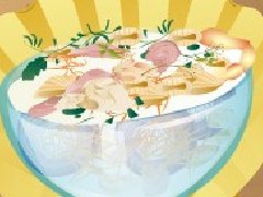 美味的海鲜沙拉