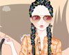 挑染辫子靓女