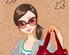 时尚提包女郎