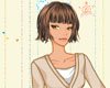高傲女孩素装
