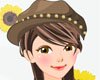 小斑点的女生