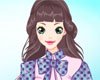浓密柔发女孩