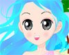 海边蓝色美少女