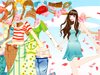 樱花下的少女