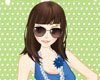 甜蜜冷色调女