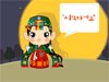 民族服装小妹