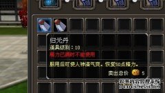 天纪精力恢复药品——归元丹