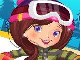 滑雪小女生