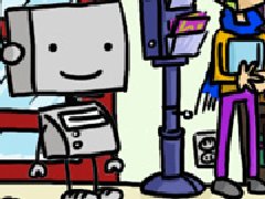 城市机器人买漫画