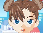 小女孩骑单车
