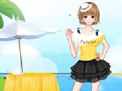 时尚沙滩女郎