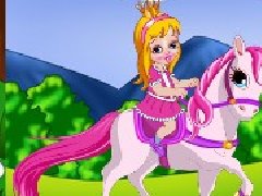 骑马的小女孩
