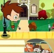 滑板车少年