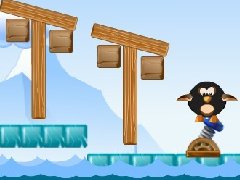 企鹅入海