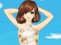 美丽连衣裙女孩
