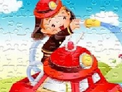 卡通小孩拼图