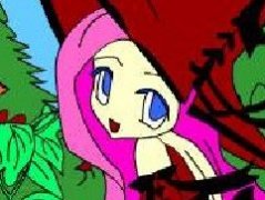 给小小魔女上色