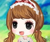 草原上的小女孩
