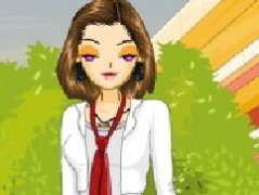 时髦学校女孩