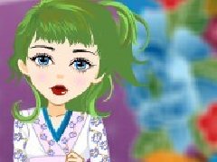 可爱日本小女孩
