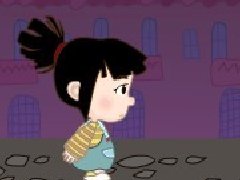 贪吃糖果的女孩