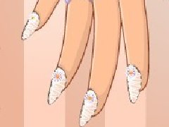 美丽钻石指甲
