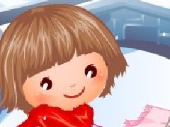 雪地里的小朋友