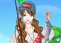 美丽钓鱼女孩