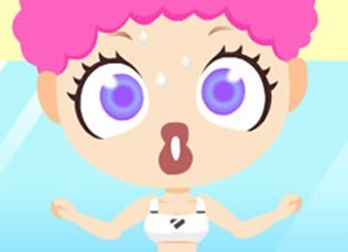 健美操的女孩