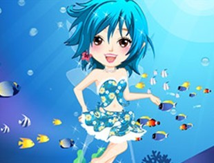 可爱海底仙女