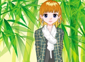 甜美天然呆女孩