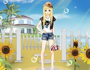 夏日阳光女孩