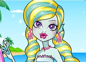 狼女海滩装扮