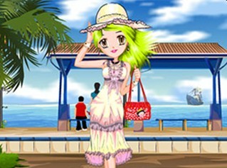 动漫女生夏日风