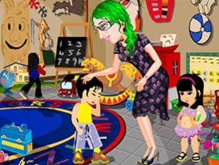 装扮幼儿教师