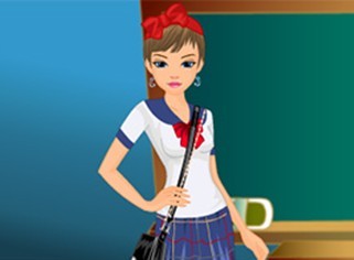 恬静校园女孩