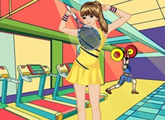 可爱健身女孩