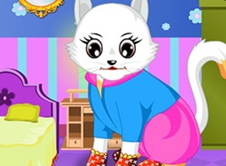 打扮可爱小猫咪